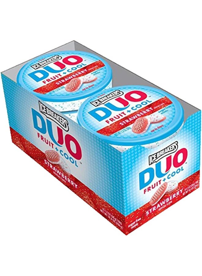 Ice Breakers DUO Fruit & Cool Sugar Free Mints, Strawberry 8 ea - Image 1